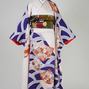 FS012 白青海波に菊